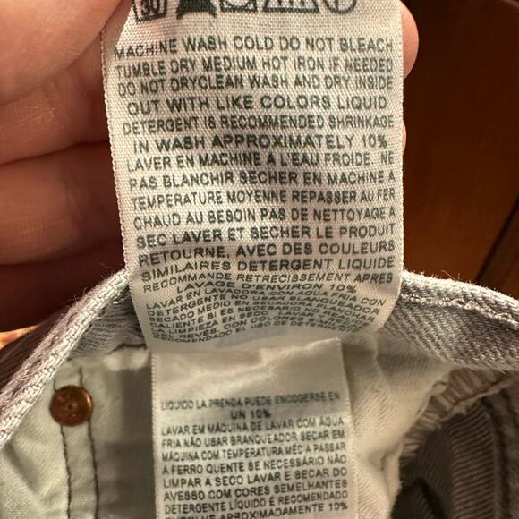 Levi's 501XX Gray Denim 100% Cotton Jeans in a Mens 40 x 31 - Picture 7 of 7